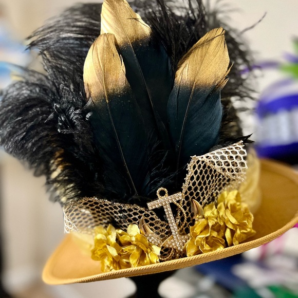 Golden ghost steampunk cosplay hat by The Mad Hattress - Picture 3 of 3